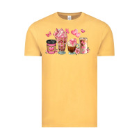 Vintage Mustard floral coffee cups Vintage Tee - JahusDesignShop