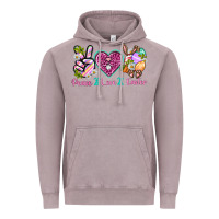 Vintage Zinc Peace Love Easter Vintage Hoodie - Neo Western