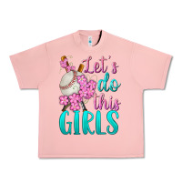 Salmon let's do this girls baseball Urban Heavy Tee - BundleAndBundleShop