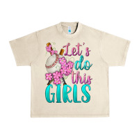 Let's Do This Girls Baseball Urban Heavy Tee | Teevron