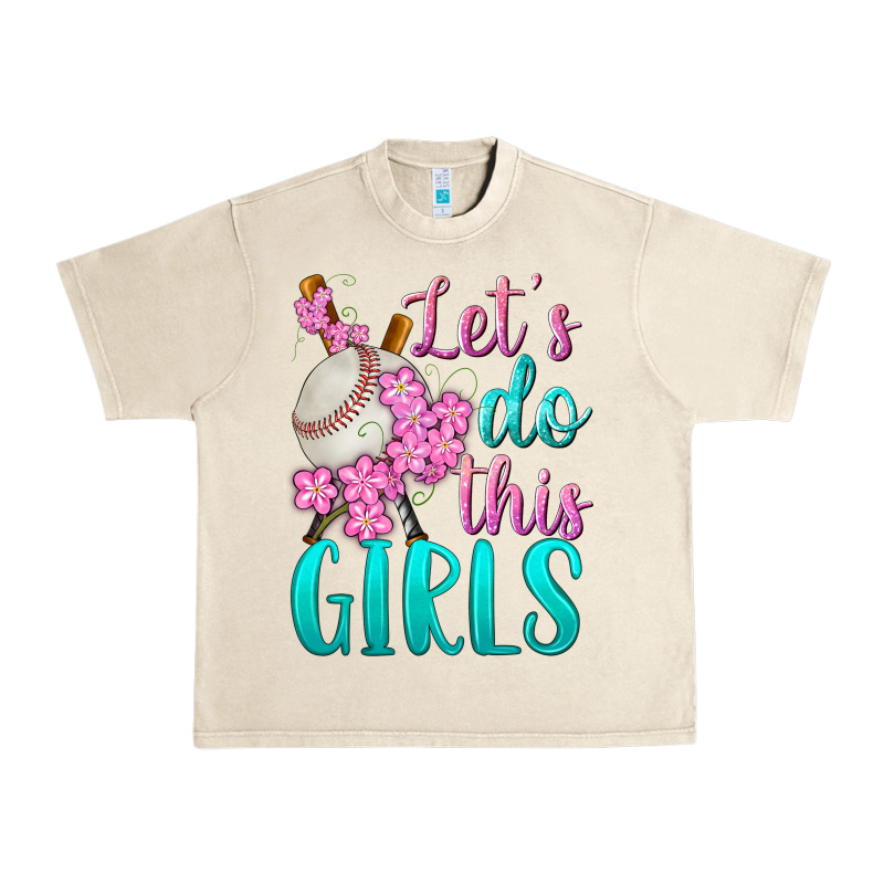 Let's Do This Girls Baseball Urban Heavy Tee by BundleAndBundleShop | Teevron