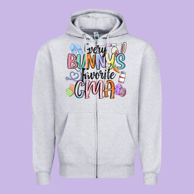 Every Bunnys Favorite Cma Zipper Hoodie Designed By Maliassmallbusiness