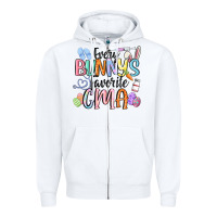 White every bunnys favorite cma Zipper Hoodie - MaliasSmallBusiness