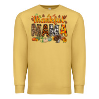 Antique Gold thankful mama bbs Premium Sweatshirt - BundleAndBundleShop