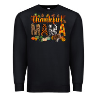 Black thankful mama bbs Premium Sweatshirt - BundleAndBundleShop