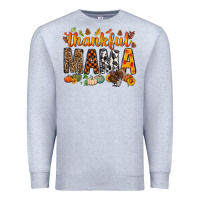 Heather Grey thankful mama bbs Premium Sweatshirt - BundleAndBundleShop