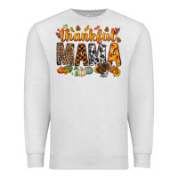 Oatmeal Heather thankful mama bbs Premium Sweatshirt - BundleAndBundleShop