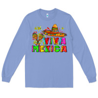 Colony Blue viva mexica Long Sleeve Tee - AdoDesignShop