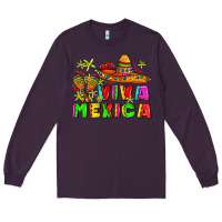 Plum viva mexica Long Sleeve Tee - AdoDesignShop