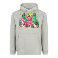 Moon Dust Unicorn Christmas trees Heavyweight Hoodie - NancyCooperArtShop