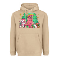 Mushroom Unicorn Christmas trees Heavyweight Hoodie - NancyCooperArtShop