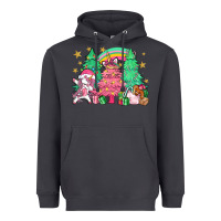 Smoke Unicorn Christmas trees Heavyweight Hoodie - NancyCooperArtShop