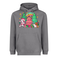 Storm Unicorn Christmas trees Heavyweight Hoodie - NancyCooperArtShop