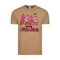 Vintage Coffee pink christmas trees Vintage Tee - AdoDesignShop