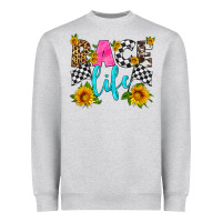 Heather Grey race life Heavyweight Sweatshirt - HRA Design Shop