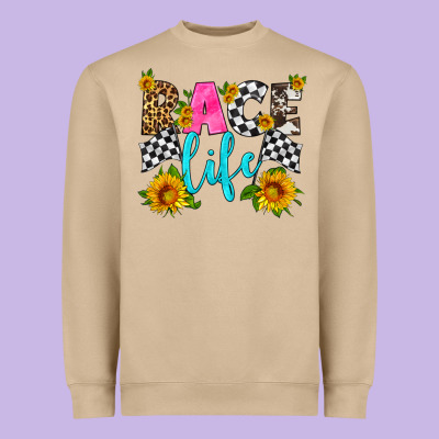 Race Life Heavyweight Sweatshirt Designed By Hra Design Shop