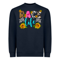 Navy race life Heavyweight Sweatshirt - HRA Design Shop