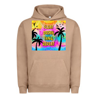 Pigment Burro float drink tan & repeat Urban Hoodie - TumblerDesignByShophia