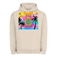 Pigment French Oak float drink tan & repeat Urban Hoodie - TumblerDesignByShophia