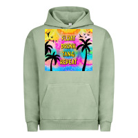 Pigment Oil Green float drink tan & repeat Urban Hoodie - TumblerDesignByShophia