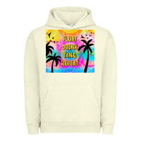 Pigment Pistachio float drink tan & repeat Urban Hoodie - TumblerDesignByShophia