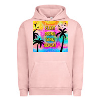 Pigment Salmon float drink tan & repeat Urban Hoodie - TumblerDesignByShophia