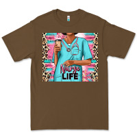 Cacao nurse life afro woman Premium Tee - RanaPortraitStore