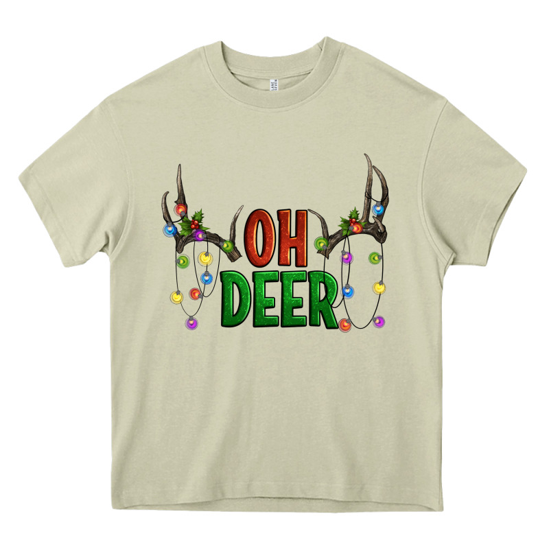 Oh Deer Christmas Heavy Core Tee by Artiststas | Teevron