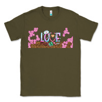 Army Green watercolor love nurse libbey glass Classic Tee - BundleAndBundleShop
