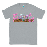 Heather Grey watercolor love nurse libbey glass Classic Tee - BundleAndBundleShop