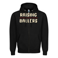 Black raising ballers Zipper Hoodie - MaliasSmallBusiness