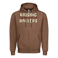 Chestnut raising ballers Zipper Hoodie - MaliasSmallBusiness
