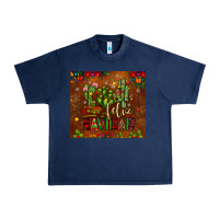 Navy feliz navidad cactus Urban Heavy Tee - JahusDesignShop