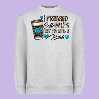 Coffee Heavyweight Sweatshirt Designed By Cowhidedigitalart