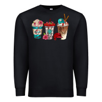 Black western baseball coffee cups bbs Premium Sweatshirt - BundleAndBundleShop