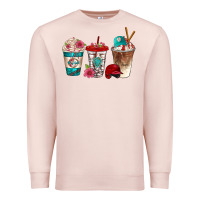 Pale Pink western baseball coffee cups bbs Premium Sweatshirt - BundleAndBundleShop