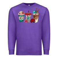 Purple western baseball coffee cups bbs Premium Sweatshirt - BundleAndBundleShop