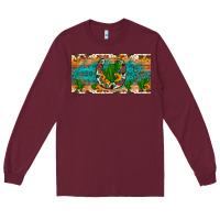 Burgundy cactus sunflower horseshoe license plate Long Sleeve Tee - Artiststas