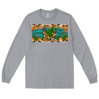 Heather Grey cactus sunflower horseshoe license plate Long Sleeve Tee - Artiststas