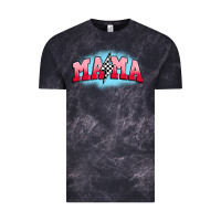 Cloud Black mama lightning bolt Vintage Tee - JahusDesignShop