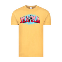Vintage Mustard mama lightning bolt Vintage Tee - JahusDesignShop