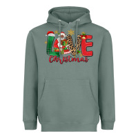 Sage love christmas black santa Heavyweight Hoodie - MaliasSmallBusiness