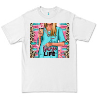 White nurse life blonde woman Premium Tee - RanaPortraitStore
