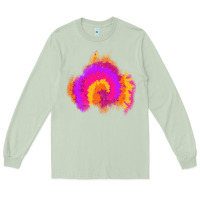 Matcha tie dye glitter patch Long Sleeve Tee - AdoDesignShop