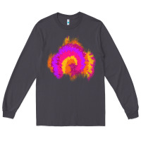 Smoke tie dye glitter patch Long Sleeve Tee - AdoDesignShop