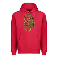 Cardinal green and yellow dragon Premium Hoodie - RanaPortraitStore