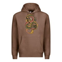 Chestnut green and yellow dragon Premium Hoodie - RanaPortraitStore