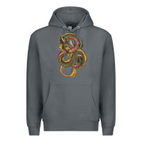 Rock green and yellow dragon Premium Hoodie - RanaPortraitStore