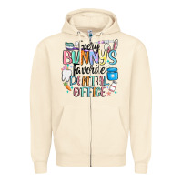 Sandshell every bunnys favorite dental office Zipper Hoodie - MaliasSmallBusiness