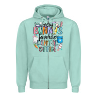 Seafoam every bunnys favorite dental office Zipper Hoodie - MaliasSmallBusiness